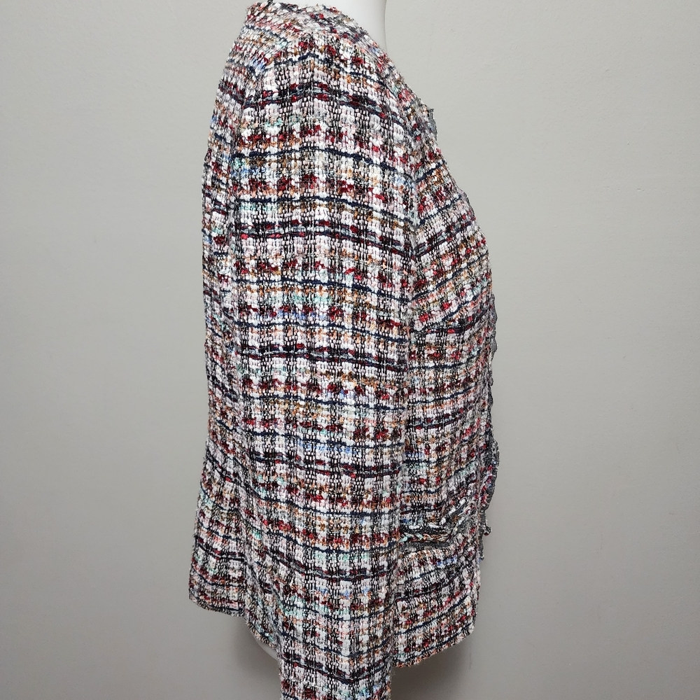 Talbots Adele Tweed Jacket Size 8 - image 4